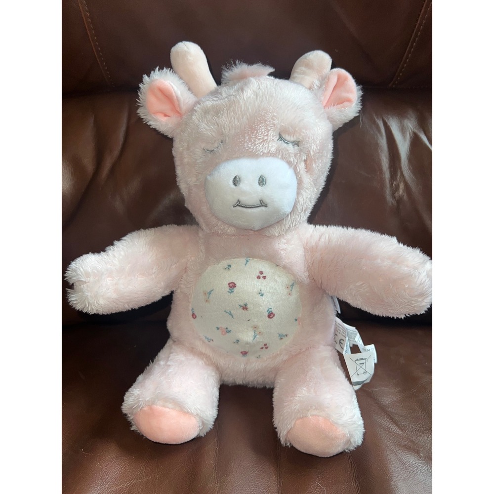 Dreamgro Pink Plush Giraffe Musical Interactive Soothing Floral Baby Toy